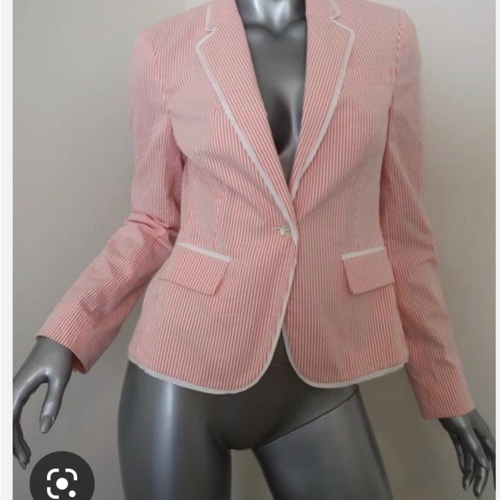 Brooks Brothers Stellita Fit Seersucker Blazer Jacker